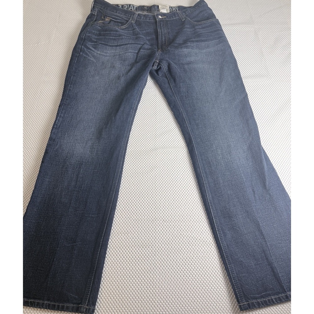 Ariat M4 Low Rise Boot Cut Jeans Men's 38x32 Dark Wash Western Denim